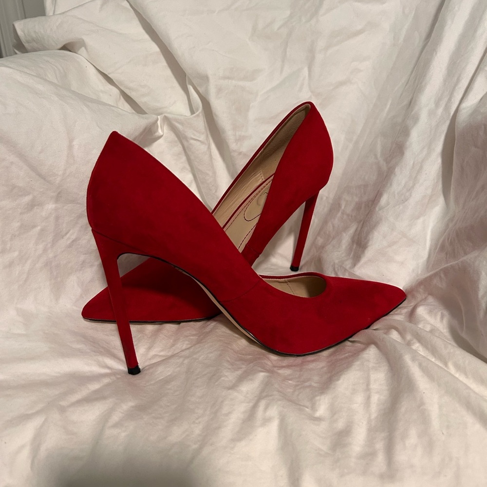 Elegant Red Stiletto Heels